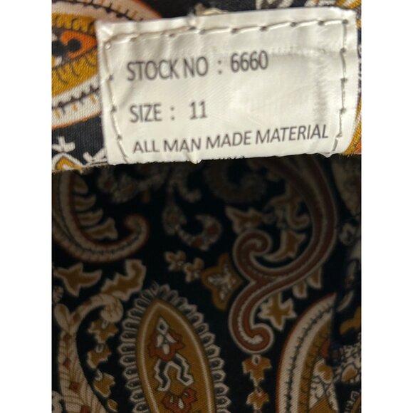 Mens Blue Velvet Loafers With Ribbon Accent & Paisley Lining Size 11 - Picture 7 of 11